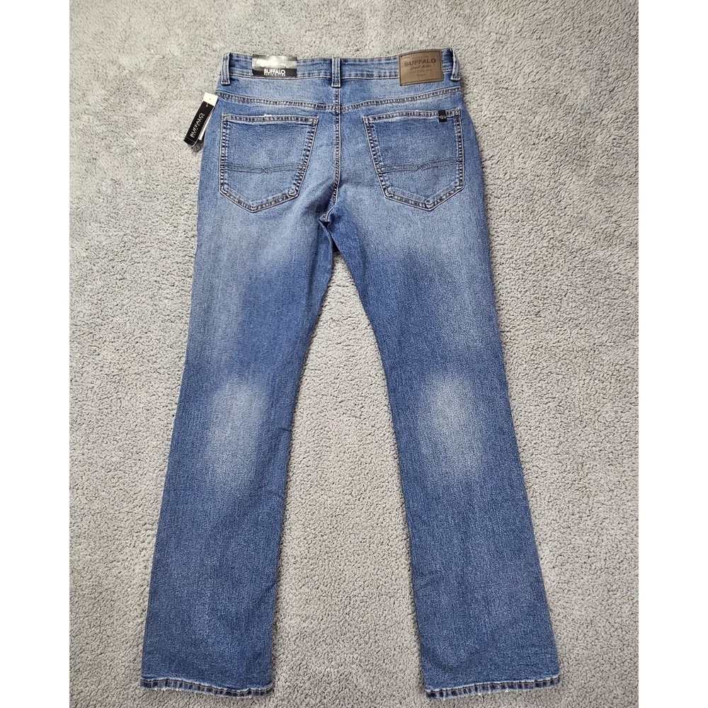 Buffalo David Bitton King Slim Boot Jeans Men's 32x32 Medium Wash Stretch NWT